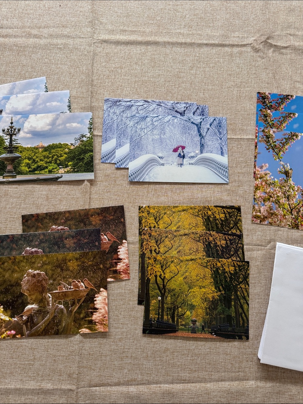 Central Park Cards. 15 Scenic Photo Prints — Park & Seasonal Landscapes